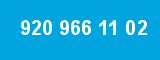 920 966 11 02 920 966 11 02
